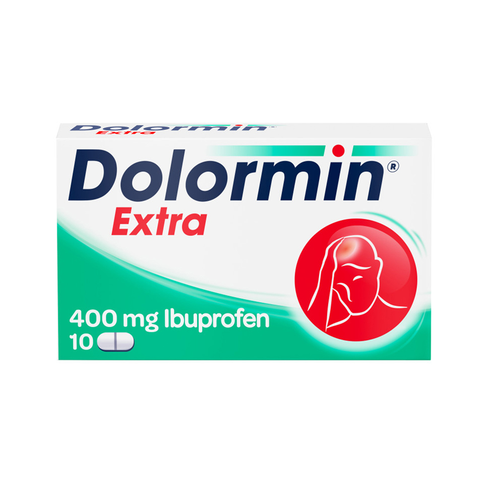 Dolormin Extra 400 mg Ibuprofen bei Schmerzen und Fieber Filmtabletten 10 Stück