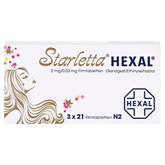 Starletta HEXAL 2mg/0,03mg 3x21 Stück N2 - Vorderseite