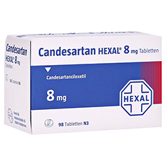 Candesartan HEXAL 8mg 98 Stck N3