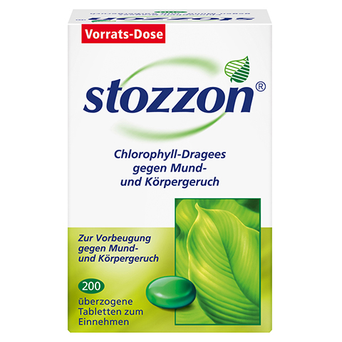 Stozzon Chlorophyll-Dragees gegen Mund- und Körpergeruch 200 Stück