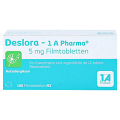 Deslora-1A Pharma 5mg 100 Stck N3 - Vorderseite