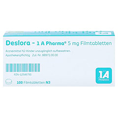 Deslora-1A Pharma 5mg 100 Stck N3 - Unterseite