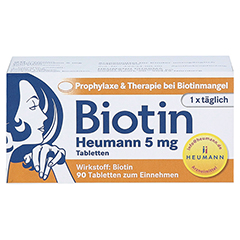 BIOTIN HEUMANN 5 mg Tabletten 90 Stck - Vorderseite