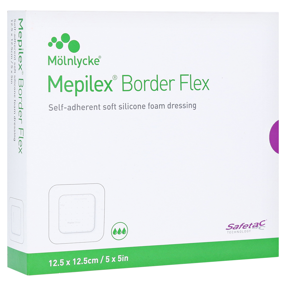 MEPILEX Border Flex Schaumverb.haft.12,5x12,5 cm 10 Stück