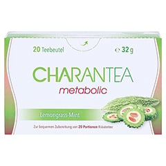CHARANTEA metabolic Lemon/Mint Filterbeutel 20 Stück - Vorderseite