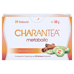 CHARANTEA metabolic Zimt Kräutertee Filterbeutel 20 Stück - Vorderseite