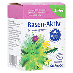 BASEN AKTIV Mineralstoff-Kräuter-Tabletten 60 Stück