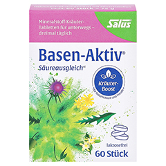 BASEN AKTIV Mineralstoff-Kräuter-Tabletten 60 Stück - Vorderseite