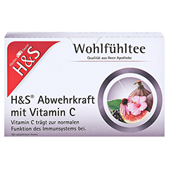 H&S Abwehrkraft mit Vitamin C Filterbeutel 20x1.8 Gramm - Vorderseite