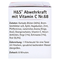 H&S Abwehrkraft mit Vitamin C Filterbeutel 20x1.8 Gramm - Linke Seite