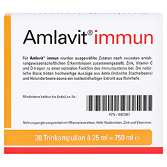 AMLAVIT immun Trinkampullen 30 Stck - Rckseite