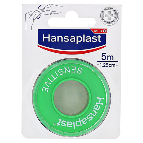 Hansaplast Fixierpflaster Sensitive 1,25 cmx5 m 1 Stück