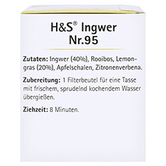 H&S Ingwer Filterbeutel 20x2.0 Gramm - Linke Seite