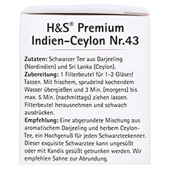 H&S Schwarztee Premium Indien-Ceylon Filterbeutel 20x1.8 Gramm - Linke Seite