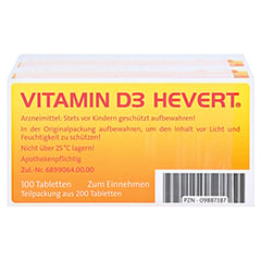 Vitamin D3 Hevert 200 Stück - Unterseite