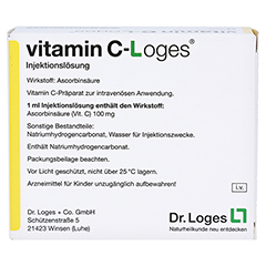 Vitamin C-Loges Injektionslsung 5ml 10x5 Milliliter N2 - Rckseite