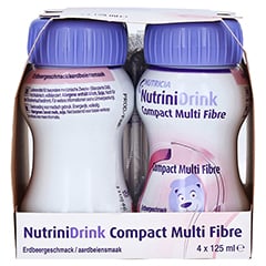 NUTRINIDRINK Compact MultiFibre Erdbeere 8x4x125 Milliliter - Rechte Seite