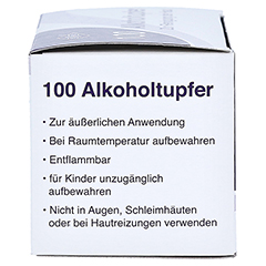 ALKOHOLTUPFER AlcoFrank 100 Stck - Linke Seite