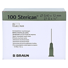 Sterican Einmal-Insulin-Kanüle 27 Gx1/2 0,4x12 mm 100 Stück - Rückseite