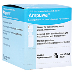 AMPUWA Plastikampullen Injektions-/Infusionslsg. 20x20 Milliliter N3