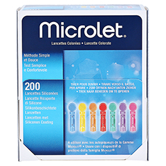 LANZETTEN Microlet farbig 200 Stck - Vorderseite