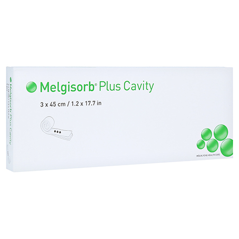 MELGISORB Plus Cavity Alginat 3x45 cm Tamponade 5 Stück