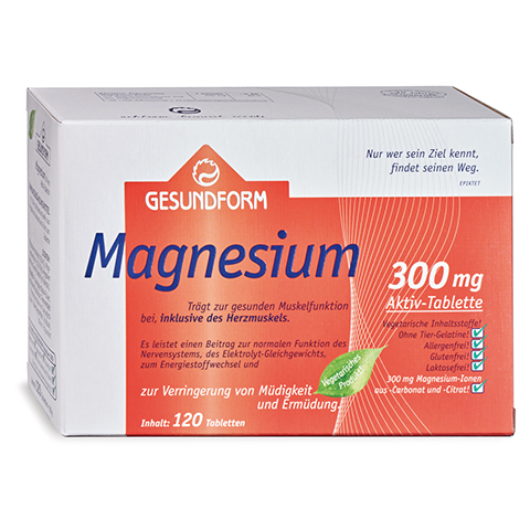 GESUNDFORM Magnesium 300 Filmtabletten 120 Stck