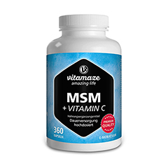 MSM HOCHDOSIERT+Vitamin C Kapseln 360 Stück