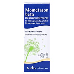 Mometason beta Heuschnupfenspray 50 Mikrogramm/Sprhsto 10 Gramm - Vorderseite