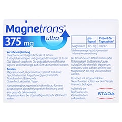 MAGNETRANS 375 mg ultra Kapseln 20 Stück - Rückseite