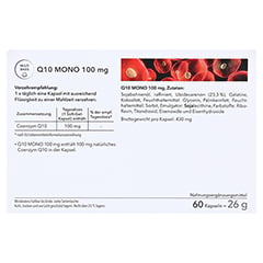 Q10 MONO 100 mg Weichkapseln 60 Stück - Rückseite