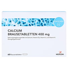 CALCIUM BRAUSETABLETTEN 400 mg 60 Stück - Vorderseite