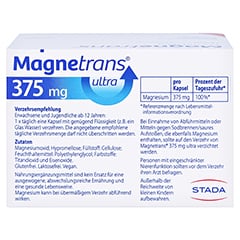 Magnetrans 375 mg ultra Kapseln 100 Stück - Rückseite