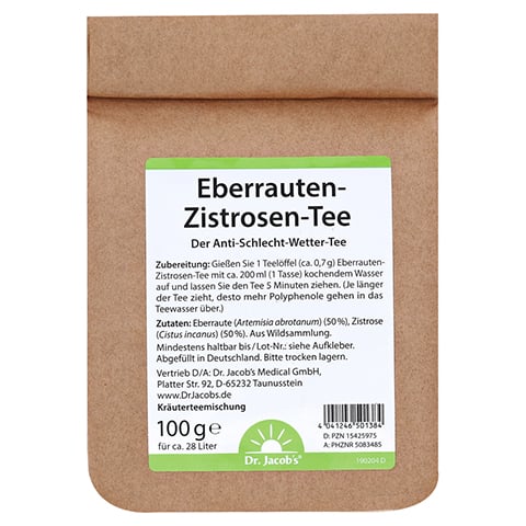 EBERRAUTEN-Zistrosen-Tee Dr.Jacob's 100 Gramm