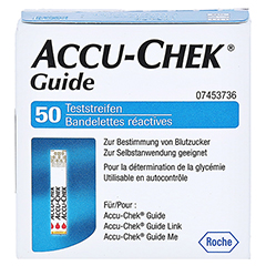 ACCU-CHEK Guide Teststreifen 50 Stck - Vorderseite