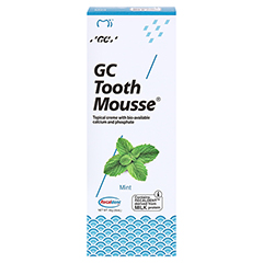 GC Tooth Mousse Pfefferminz 40 Gramm - Vorderseite