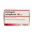 Lisinopril-ratiopharm 20mg 100 Stck N3
