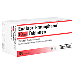 Enalapril-ratiopharm 10mg 100 Stück N3