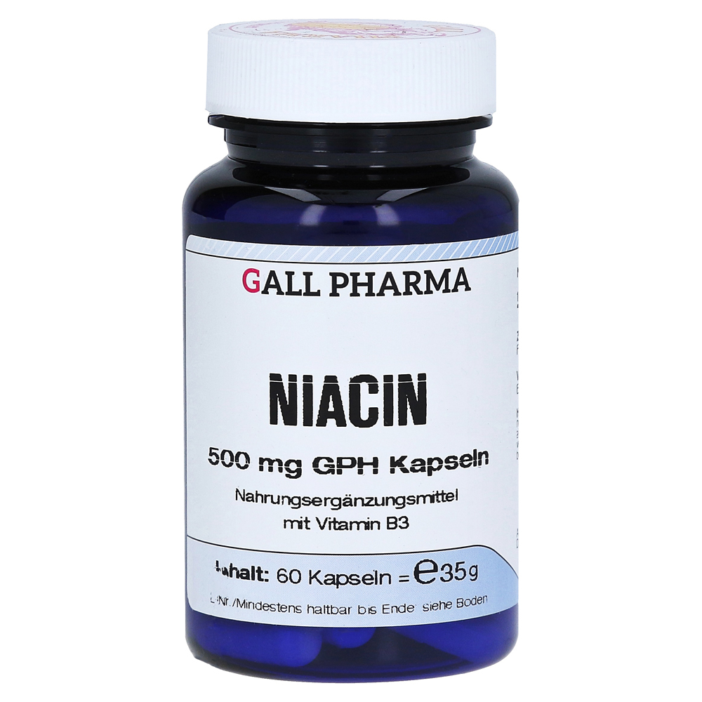 NIACIN 500 mg GPH Kapseln 60 Stück