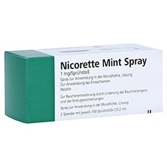 NICORETTE Mint Spray 1 mg/Sprühstoß 2 Stück