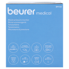 BEURER BM58 Blutdruckmessgerät 1 Stück - Rechte Seite