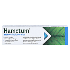 Hametum Hämorrhoidensalbe 50 Gramm - Rückseite