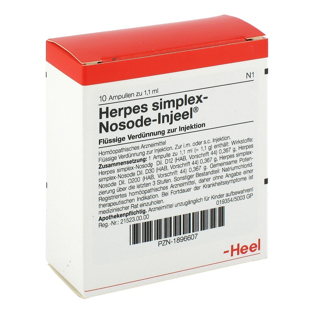 HERPES SIMPLEX Nosode Injeel Ampullen 10 Stück
