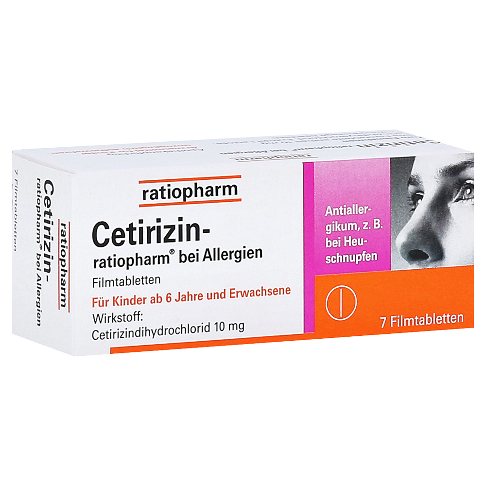 Cetirizin Ratiopharm Bei Allergien 7 Stuck Online Bestellen Medpex Versandapotheke