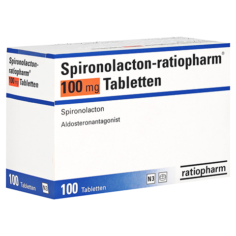 Spironolacton-ratiopharm 100mg 100 Stück N3