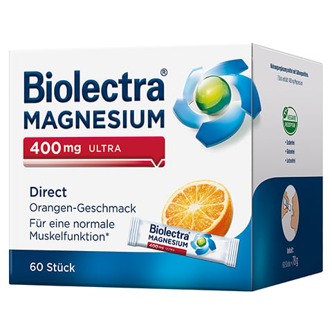 BIOLECTRA Magnesium 400 mg ultra Direct Orange 60 Stck