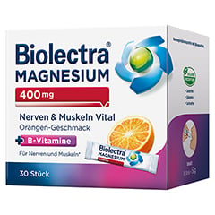BIOLECTRA Magnesium 400 mg Nerven & Muskeln Vital 30x1.9 Gramm