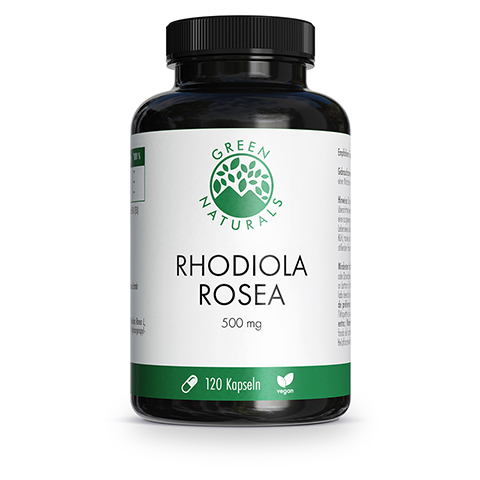 GREEN NATURALS Rhodiola Rosea 500 mg hochdos.Kaps. 120 Stück