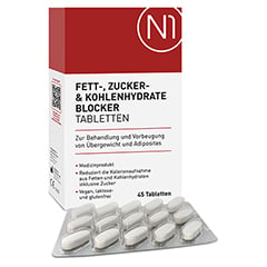 N1 Fett- Zucker- & Kohlenhydrate Blocker Tabletten 45 Stck