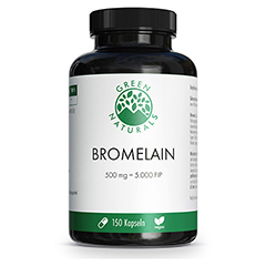 GREEN NATURALS Bromelain 500 mg vegan mit 5000 FIP